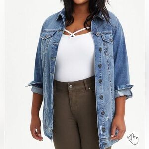 NWT torrid size 3 longline denim jacket